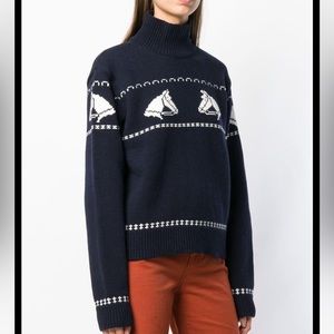 Alexa Chung Horse Turtle Neck Jumper